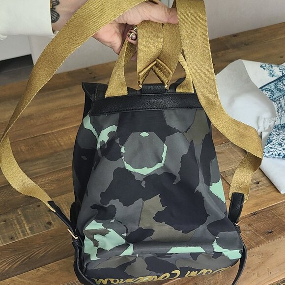 Sam Edelman Camo Backpack with Croc‑Embossed Flap & Gold Hardware main image 7